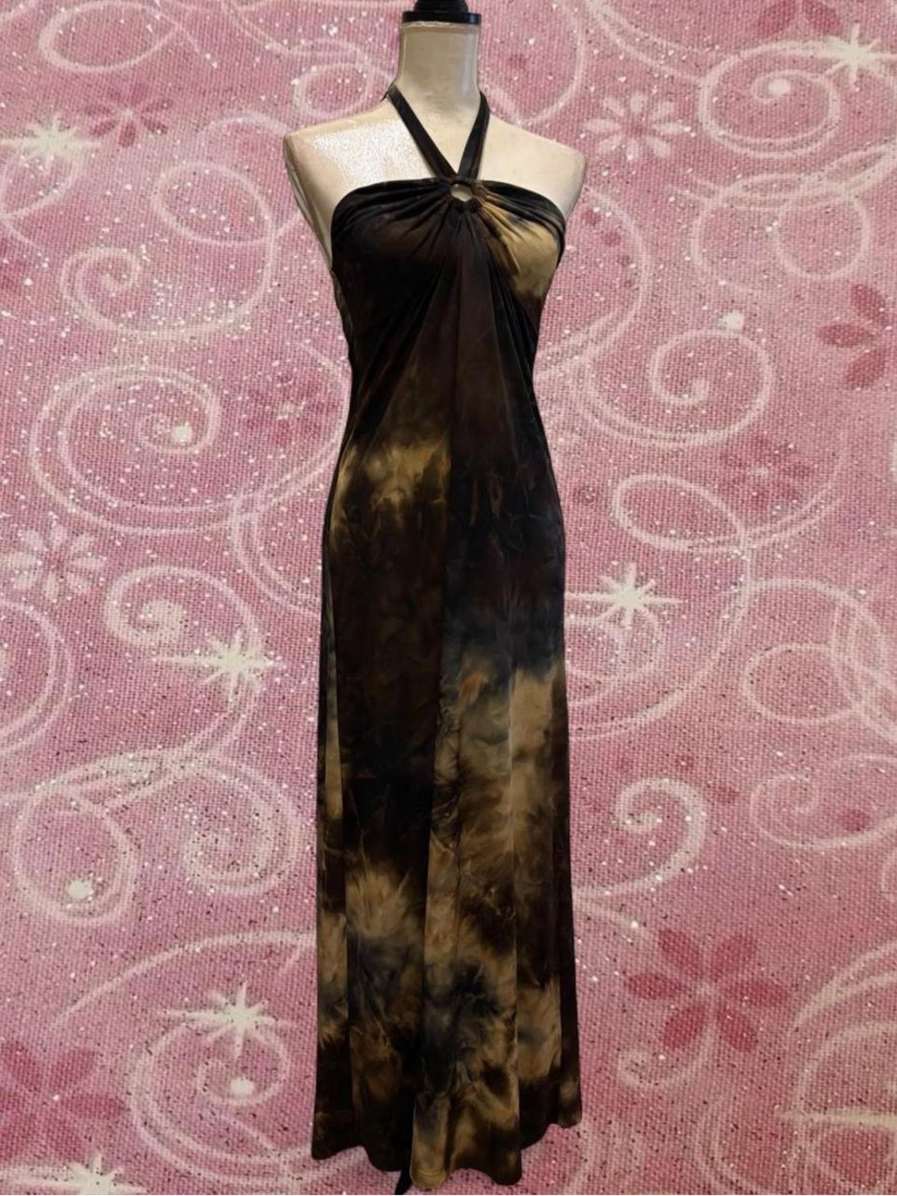 Vintage y2k tie-dye maxi dress